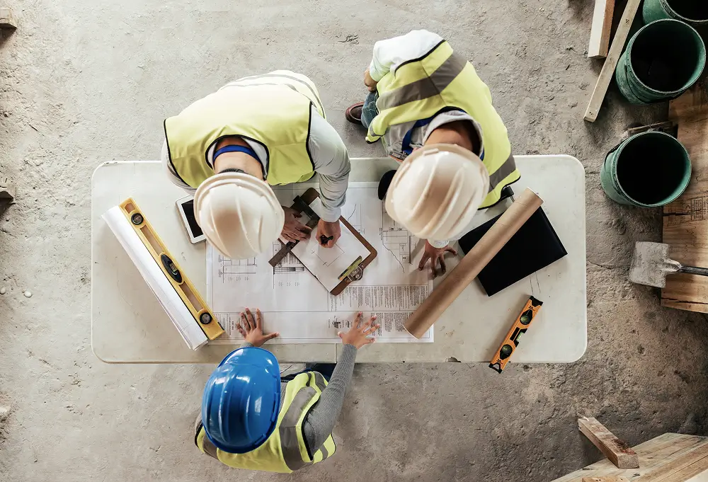 Engineers Working On The Building Project