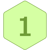 Step Icon - 1 Light Green