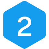 Step Icon - 2 Blue