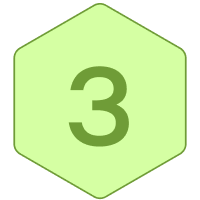 Step Icon - 3 Light Green